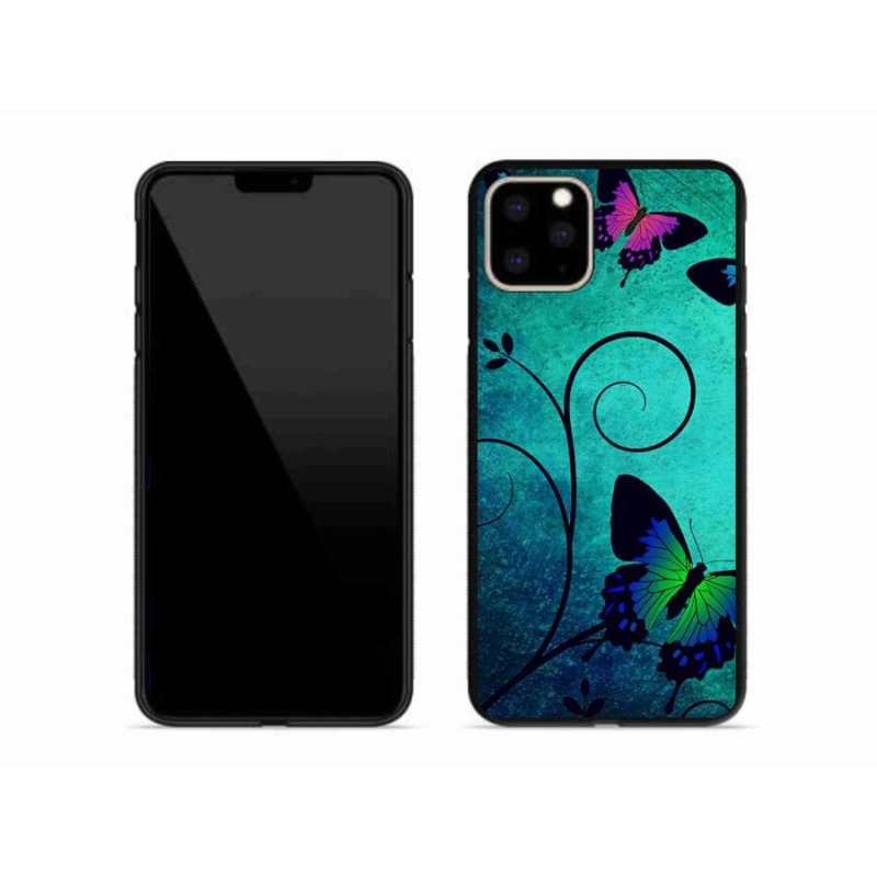 Gelový kryt mmCase na mobil iPhone 11 Pro Max - barevní motýli