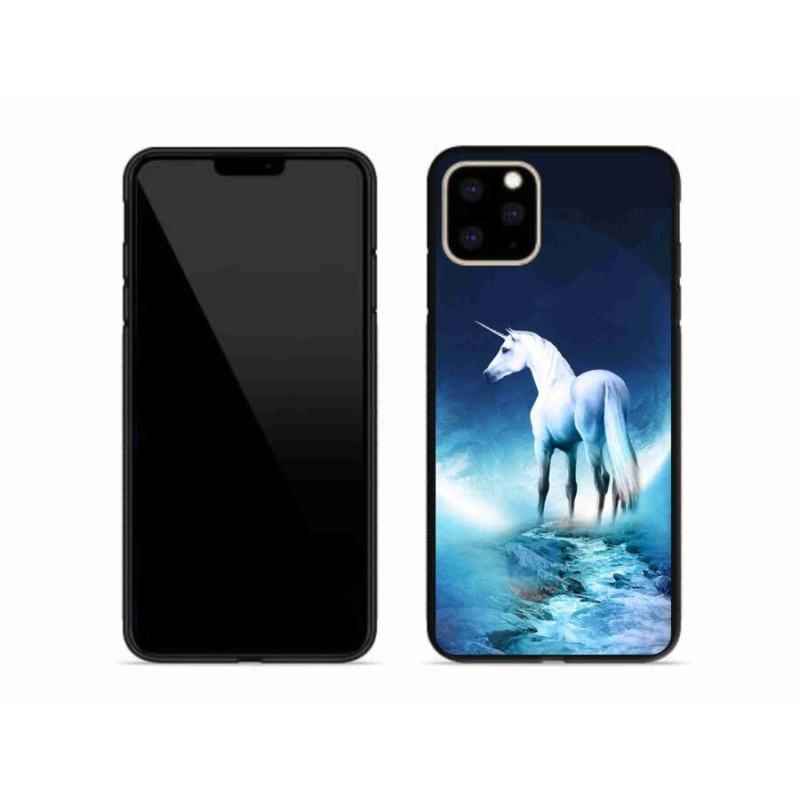 Gelový kryt mmCase na mobil iPhone 11 Pro Max - bílý jednorožec