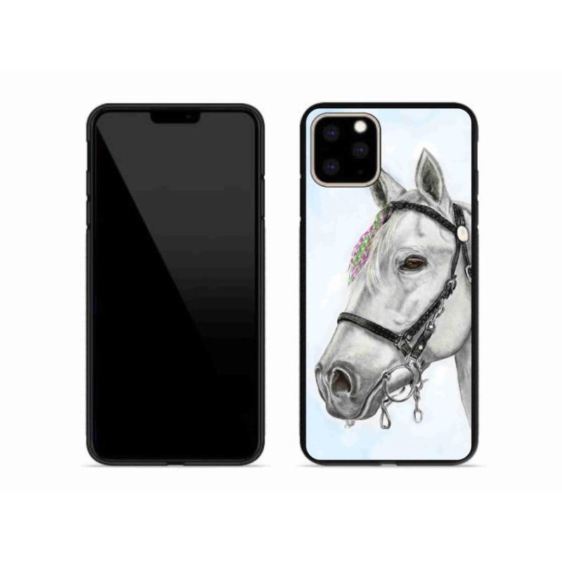 Gelový kryt mmCase na mobil iPhone 11 Pro Max - bílý kůň 1