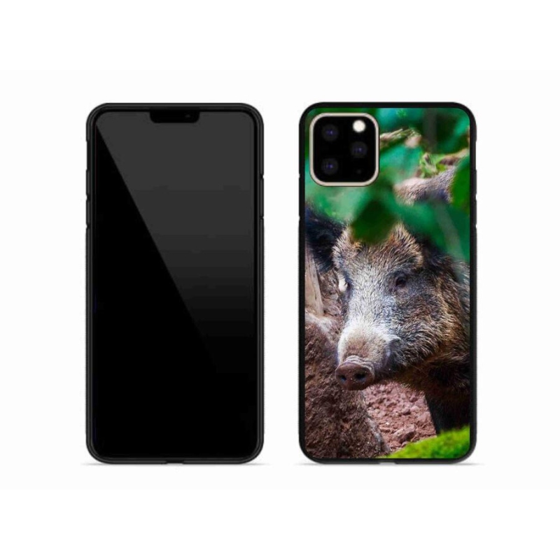 Gelový kryt mmCase na mobil iPhone 11 Pro Max - divoké prase
