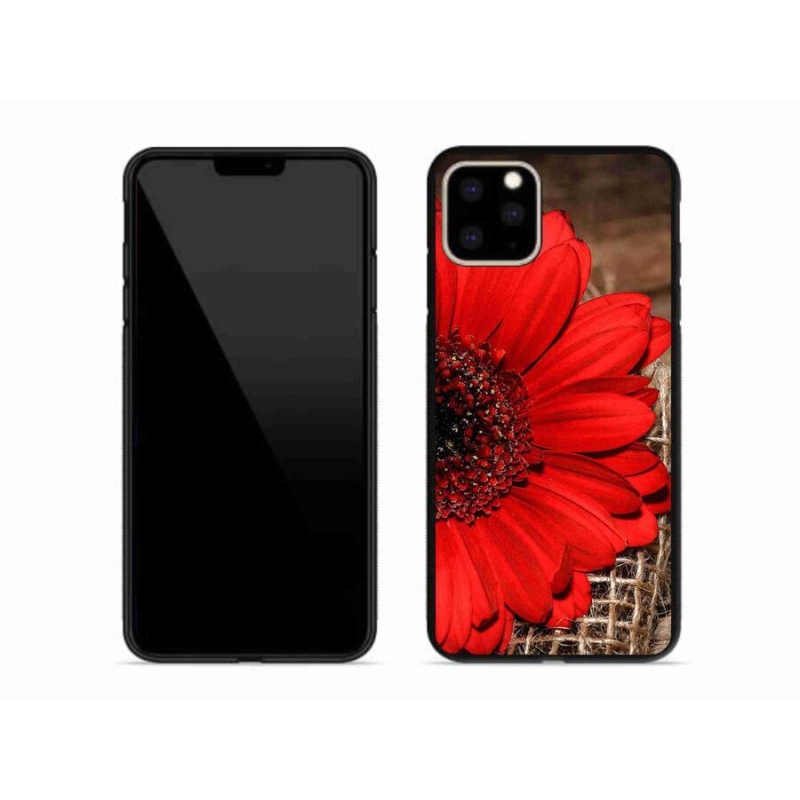 Gelový kryt mmCase na mobil iPhone 11 Pro Max - gerbera