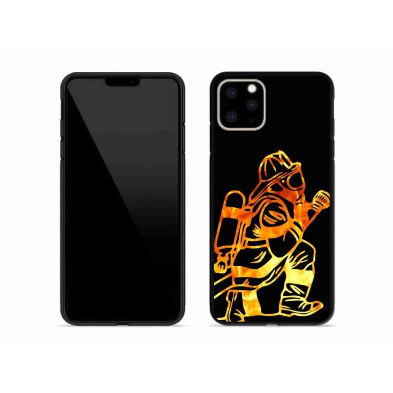 Gelový kryt mmCase na mobil iPhone 11 Pro Max - hasič 1