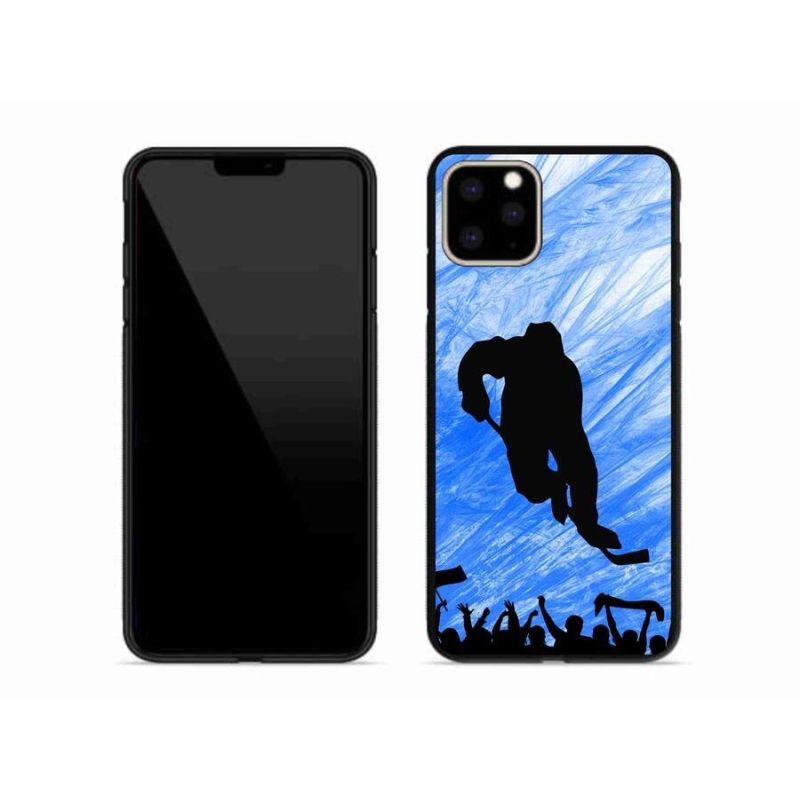 Gelový kryt mmCase na mobil iPhone 11 Pro Max - hokejový hráč