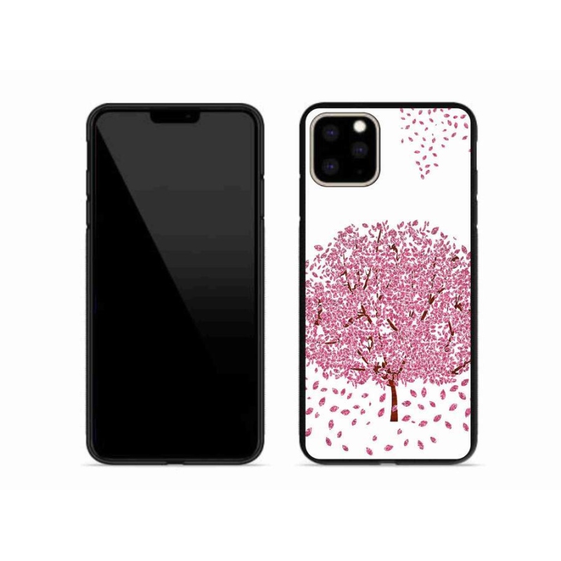 Gelový kryt mmCase na mobil iPhone 11 Pro Max - kreslený strom s listy