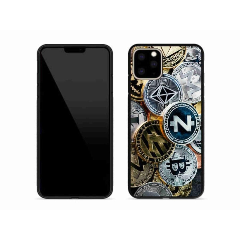 Gelový kryt mmCase na mobil iPhone 11 Pro Max - kryptoměny