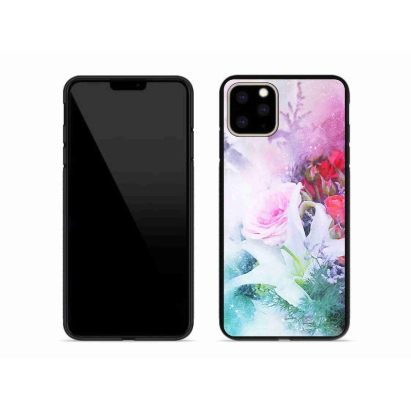 Gelový kryt mmCase na mobil iPhone 11 Pro Max - květiny 4