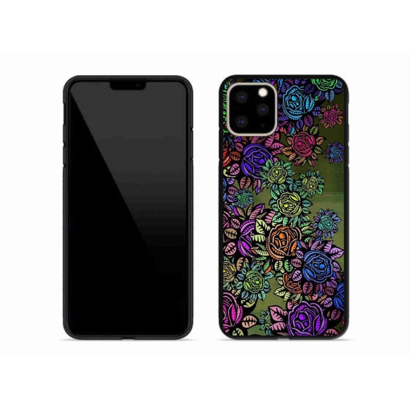 Gelový kryt mmCase na mobil iPhone 11 Pro Max - květiny 6