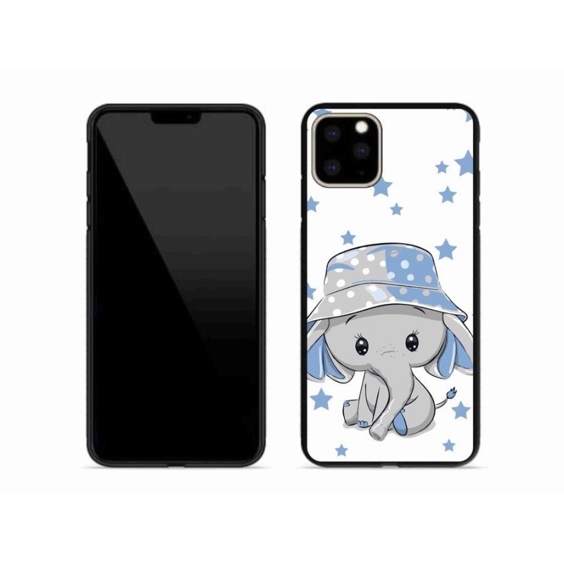 Gelový kryt mmCase na mobil iPhone 11 Pro Max - modrý slon