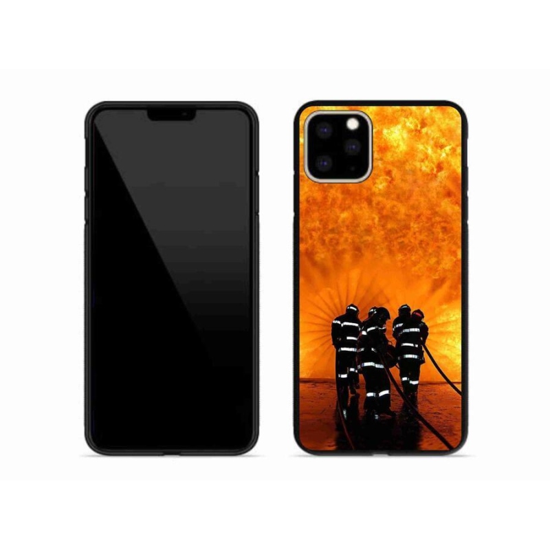 Gelový kryt mmCase na mobil iPhone 11 Pro Max - požár