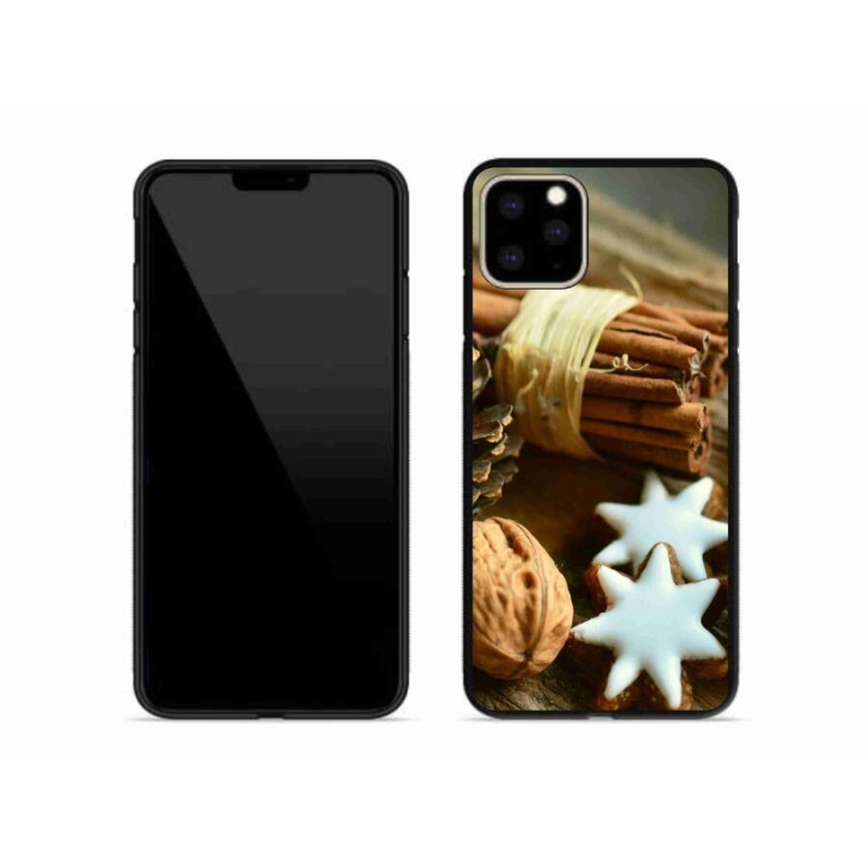 Gelový kryt mmCase na mobil iPhone 11 Pro Max - skořice a perníčky