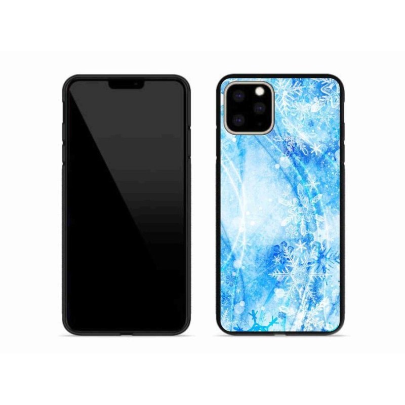 Gelový kryt mmCase na mobil iPhone 11 Pro Max - sněhové vločky