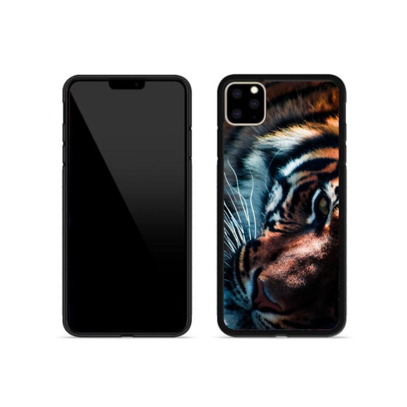 Gelový kryt mmCase na mobil iPhone 11 Pro Max - tygří pohled