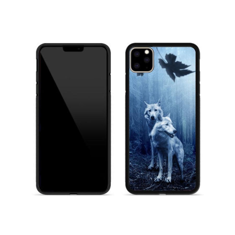 Gelový kryt mmCase na mobil iPhone 11 Pro Max - vlci v lese