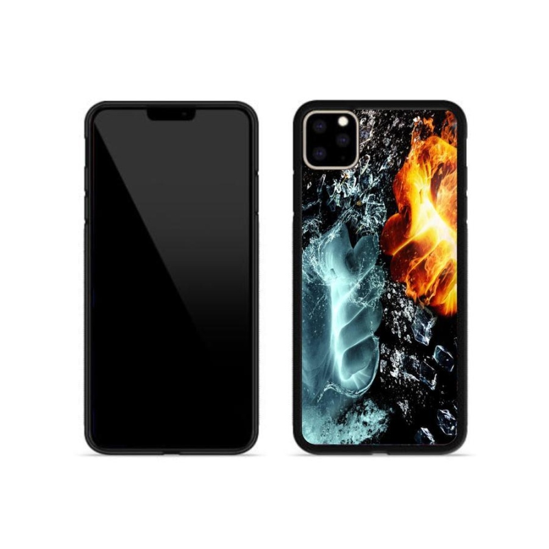Gelový kryt mmCase na mobil iPhone 11 Pro Max - voda a oheň