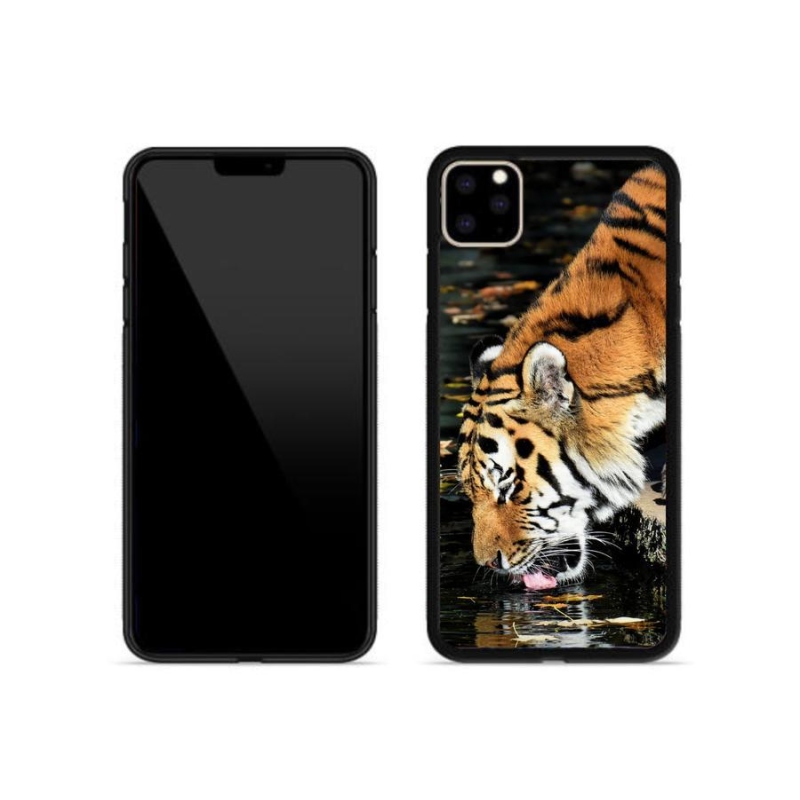 Gelový kryt mmCase na mobil iPhone 11 Pro Max - žíznivý tygr
