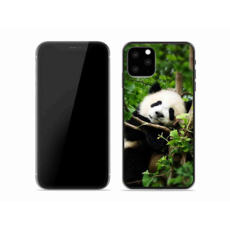 Gelový kryt mmCase na mobil iPhone 11 Pro - panda
