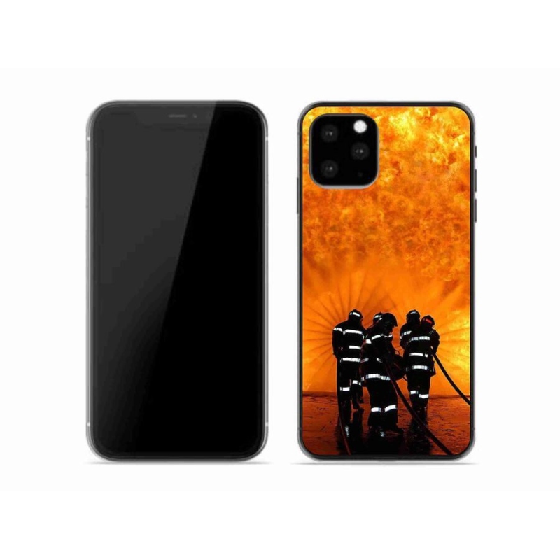 Gelový kryt mmCase na mobil iPhone 11 Pro - požár