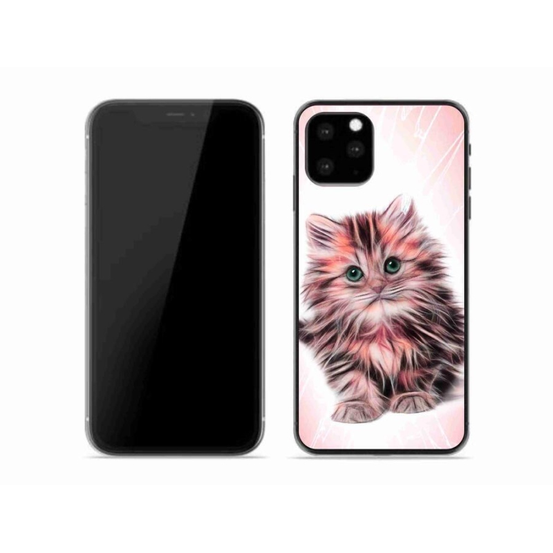 Gelový kryt mmCase na mobil iPhone 11 Pro - roztomilé kotě