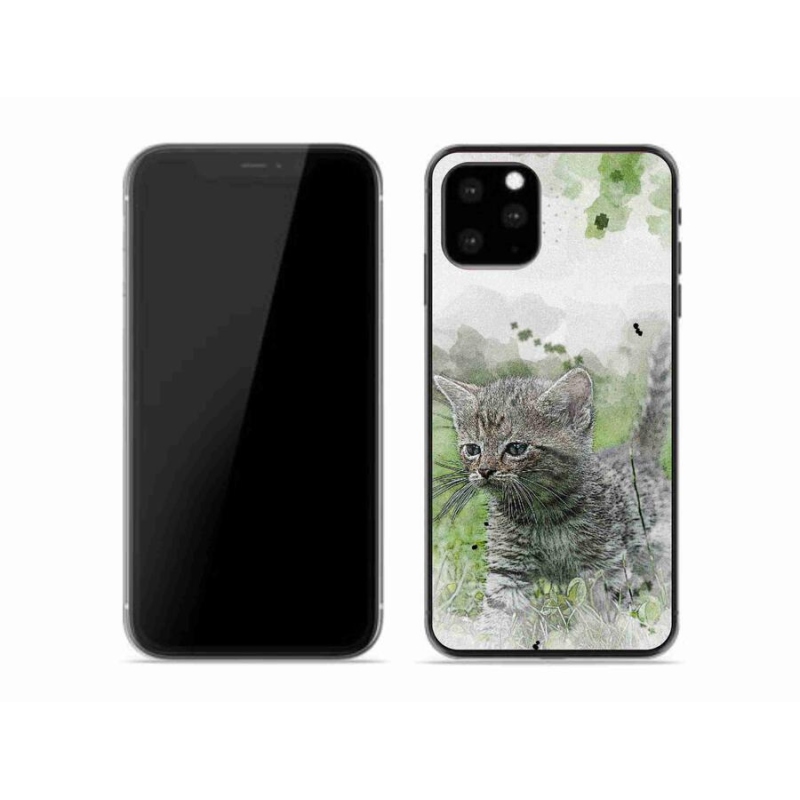 Gelový kryt mmCase na mobil iPhone 11 Pro - roztomilé kotě 1