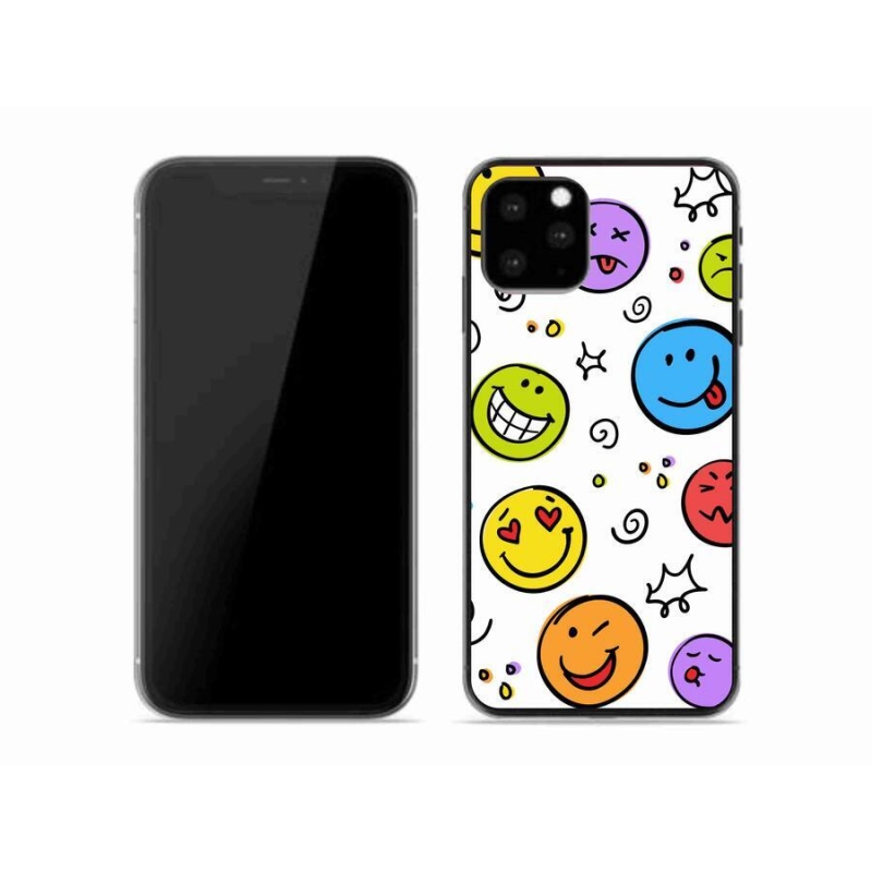 Gelový kryt mmCase na mobil iPhone 11 Pro - smajlíci