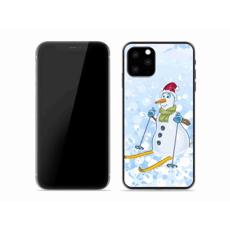 Gelový kryt mmCase na mobil iPhone 11 Pro - sněhulák