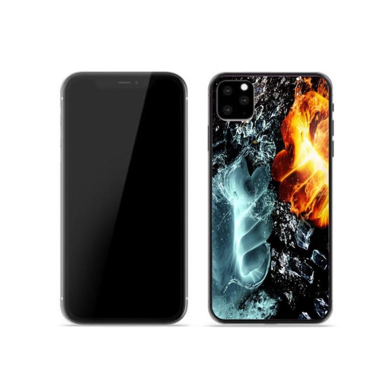 Gelový kryt mmCase na mobil iPhone 11 Pro - voda a oheň