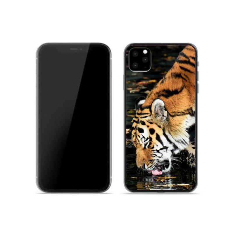Gelový kryt mmCase na mobil iPhone 11 Pro - žíznivý tygr