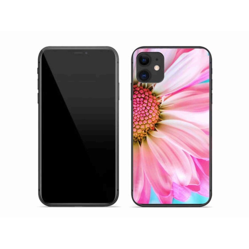 Gelový kryt mmCase na mobil iPhone 11 - růžová květina