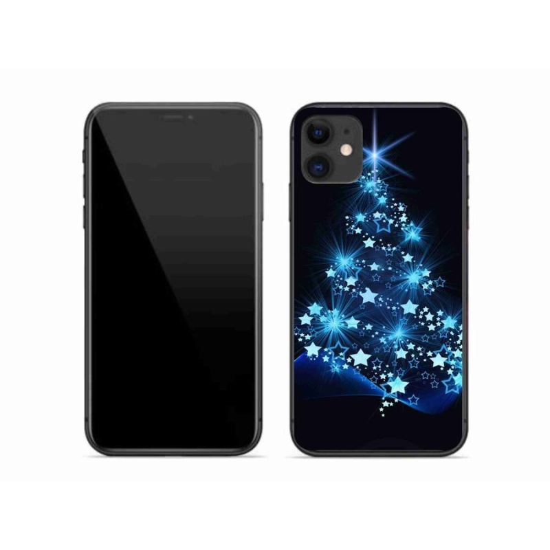 Gelový kryt mmCase na mobil iPhone 11 - vánoční stromek