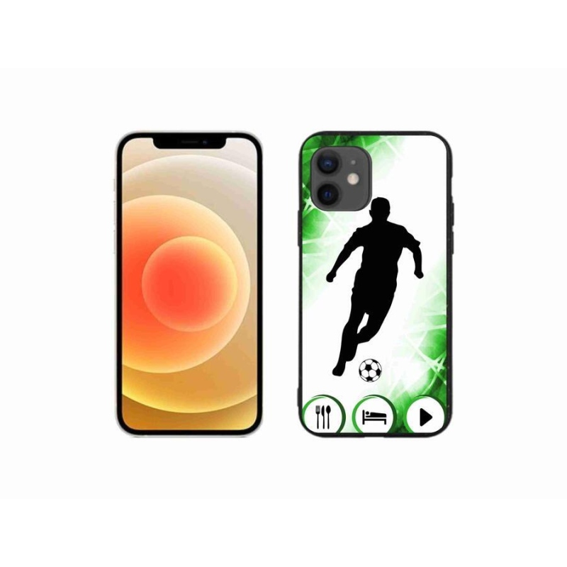 Gelový kryt mmCase na mobil iPhone 12 mini - fotbalista