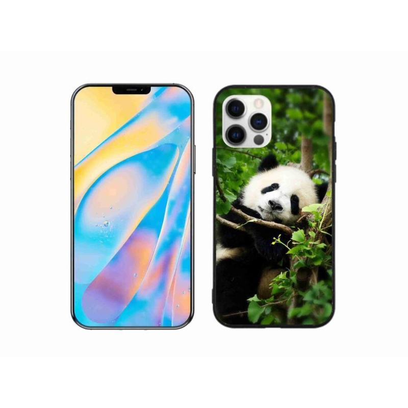 Gelový kryt mmCase na mobil iPhone 12 - panda