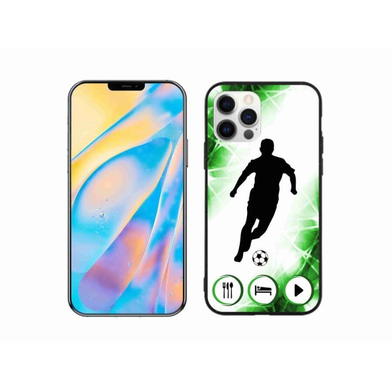 Gelový kryt mmCase na mobil iPhone 12 Pro - fotbalista