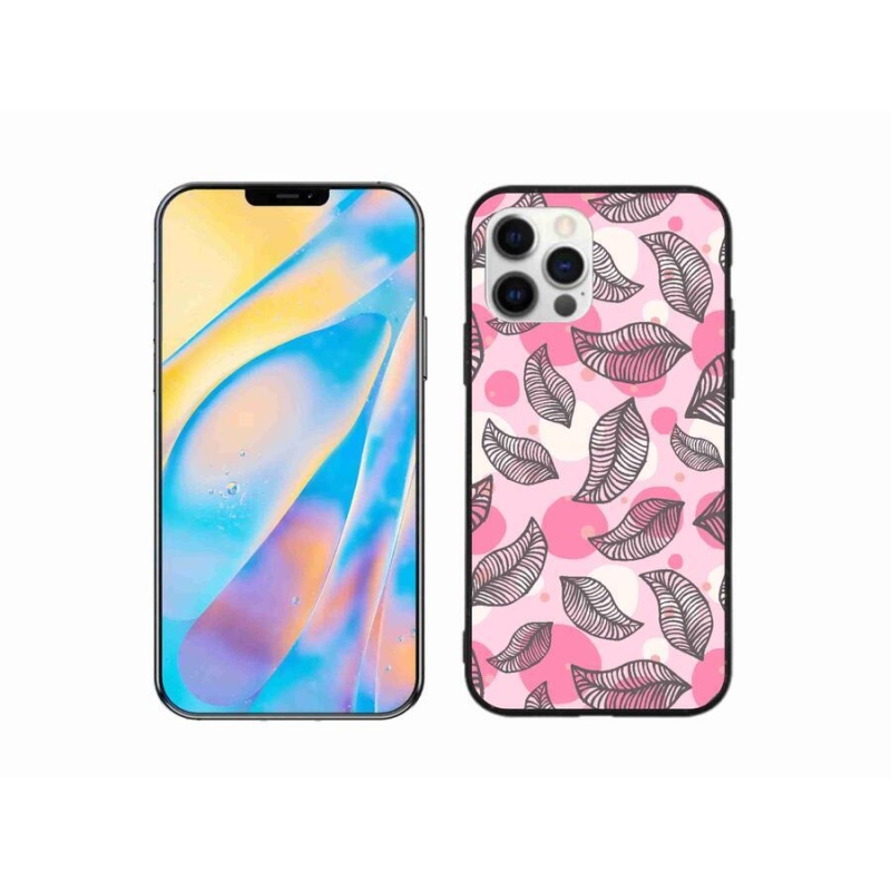 Gelový kryt mmCase na mobil iPhone 12 Pro - kreslené padající listy