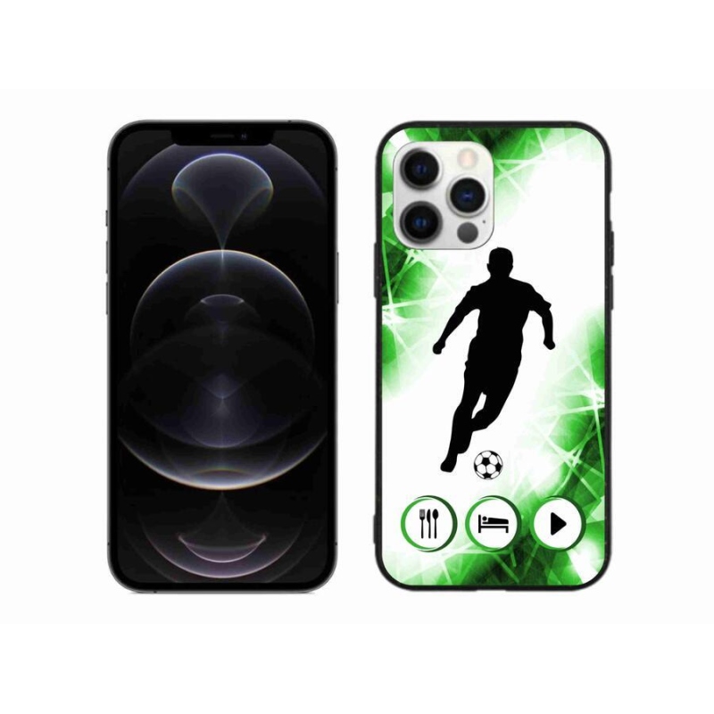Gelový kryt mmCase na mobil iPhone 12 Pro Max - fotbalista