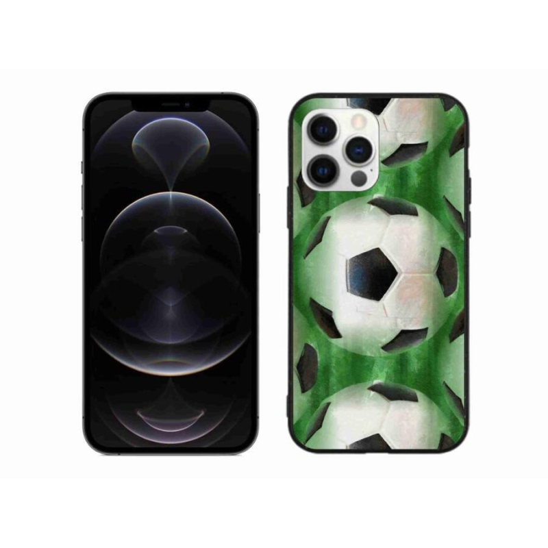 Gelový kryt mmCase na mobil iPhone 12 Pro Max - fotbalový míč