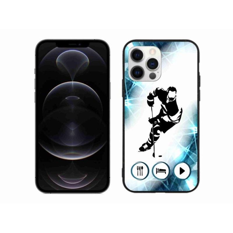 Gelový kryt mmCase na mobil iPhone 12 Pro Max - hokej 1
