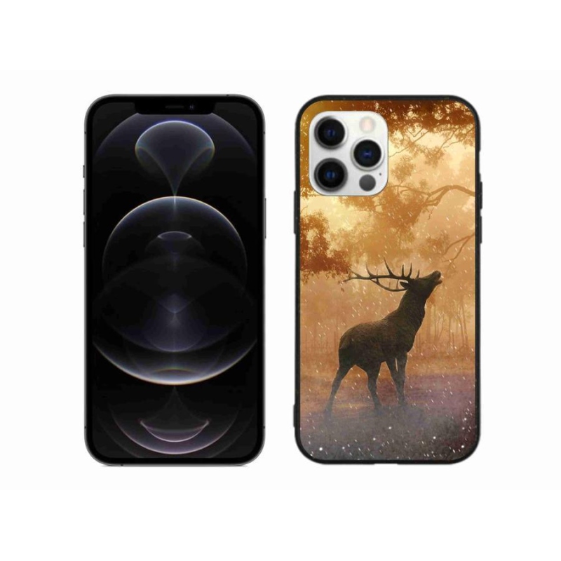 Gelový kryt mmCase na mobil iPhone 12 Pro Max - jelen v říji