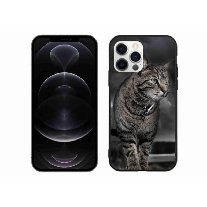 Gelový kryt mmCase na mobil iPhone 12 Pro Max - kočka