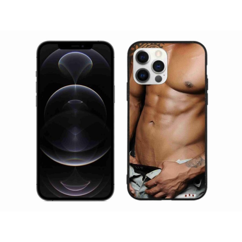Gelový kryt mmCase na mobil iPhone 12 Pro Max - sexy muž