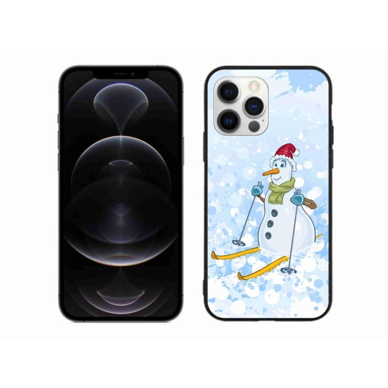 Gelový kryt mmCase na mobil iPhone 12 Pro Max - sněhulák