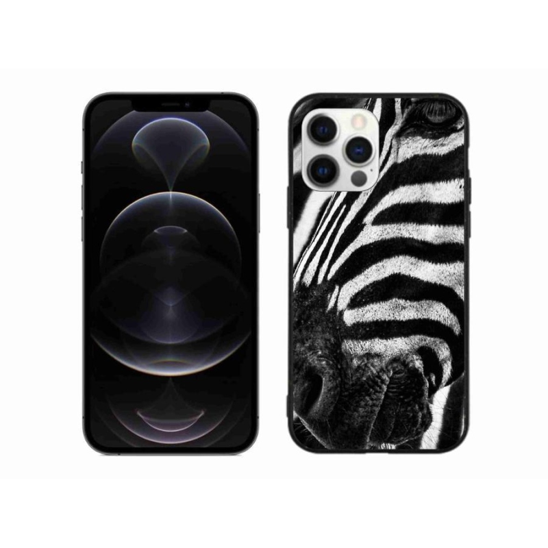 Gelový kryt mmCase na mobil iPhone 12 Pro Max - zebra