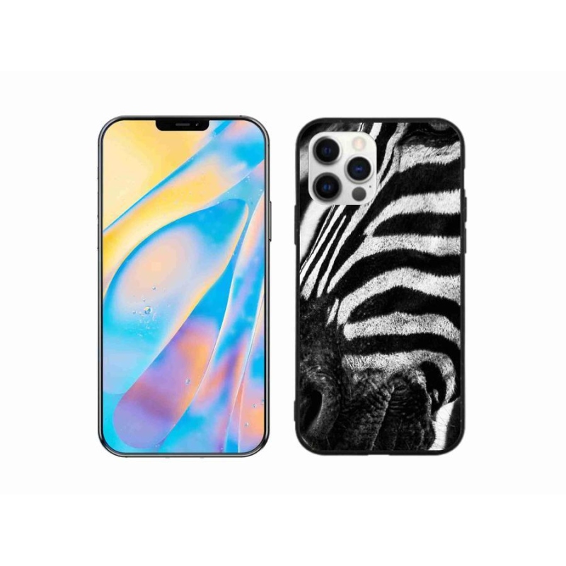 Gelový kryt mmCase na mobil iPhone 12 Pro - zebra