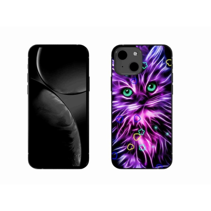 Gelový kryt mmCase na mobil iPhone 13 6.1 - abstraktní kočka