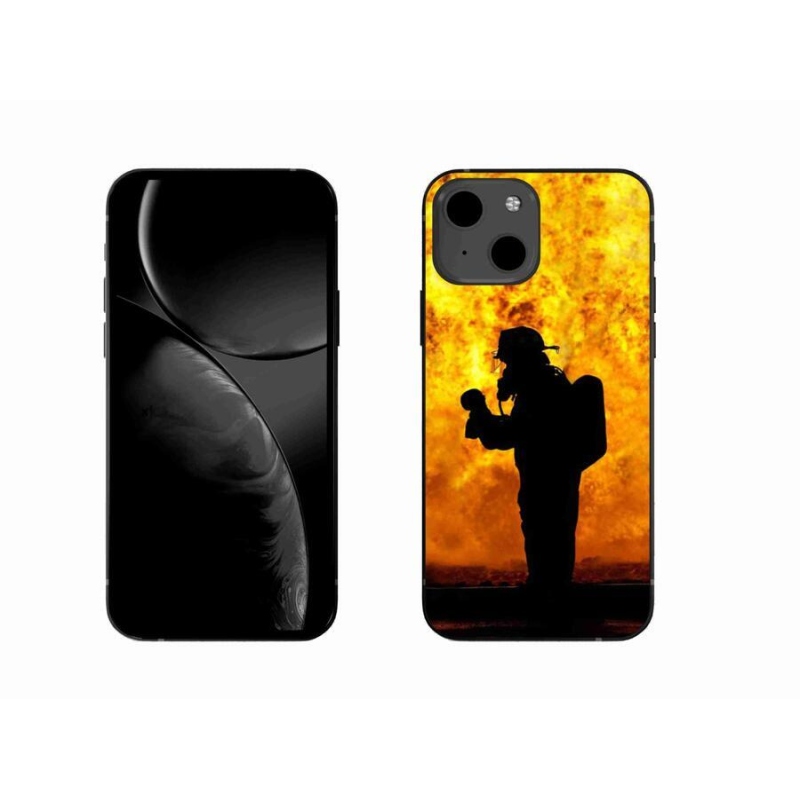 Gelový kryt mmCase na mobil iPhone 13 6.1 - hasič