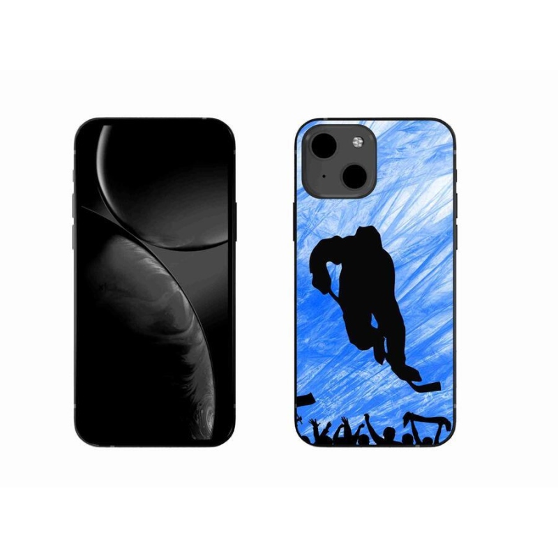 Gelový kryt mmCase na mobil iPhone 13 6.1 - hokejový hráč