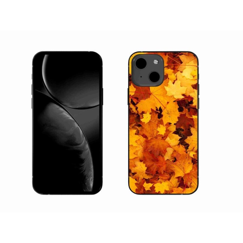 Gelový kryt mmCase na mobil iPhone 13 6.1 - javorové listy