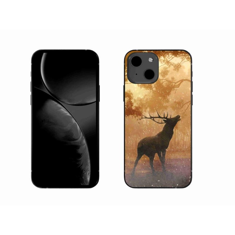 Gelový kryt mmCase na mobil iPhone 13 6.1 - jelen v říji
