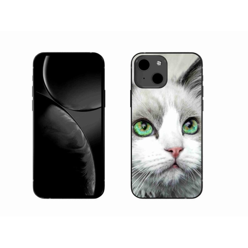 Gelový kryt mmCase na mobil iPhone 13 6.1 - kočičí pohled