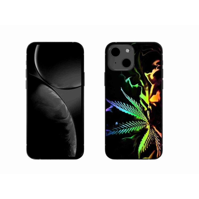 Gelový kryt mmCase na mobil iPhone 13 6.1 - konopí 2