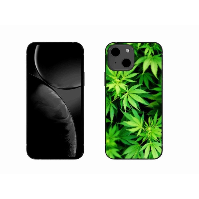 Gelový kryt mmCase na mobil iPhone 13 6.1 - konopí 3